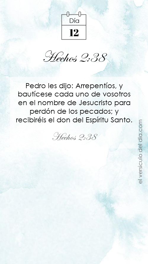 Versículo Hechos 2:38