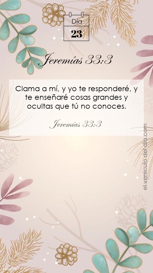 Jeremías 33:3