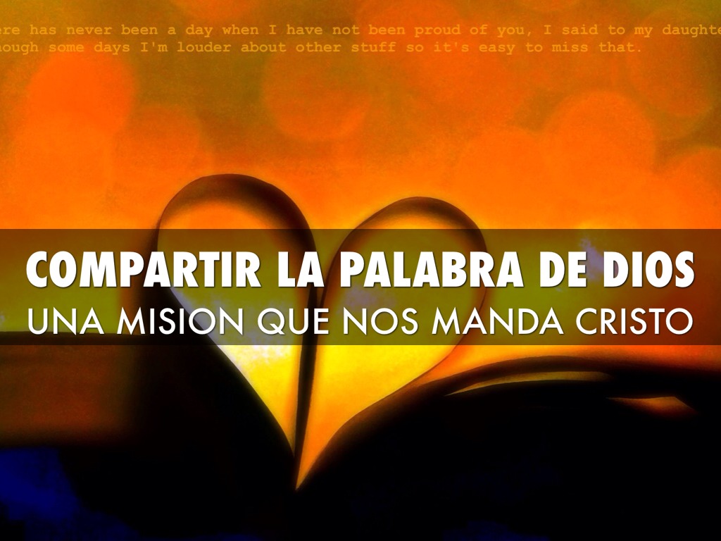 Compartir la palabra de dios